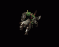 GOBLIN WORG RIDER
	
Сами по себе гоблины не представляют серьезной угрозы до того момента, когда они сбиваются в огромные стаи, однако кавалерия гоблинов - это уже серьезная проблема. Отряд этих ужасных монстров может прорваться сквозь линию обороны самых стойких и опытных воинов. Ворги - кровожадные и злобные волки, длиной в 2 с лишним метра, часто они специально выращиваются гоблинами и помогают им охотится на врагов, разрывая их в клочья. Гоблины-наездники обычно вооружены длинными копьями и могут испо